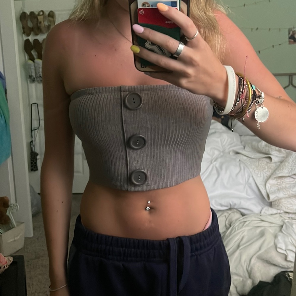 Dusty purple tube top